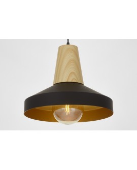 LAMPA WISZĄCA LOFT CZARNA ZOLI W1 LUMINA DECO