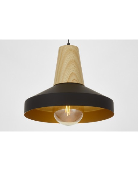 LAMPA WISZĄCA LOFT CZARNA ZOLI W1 LUMINA DECO