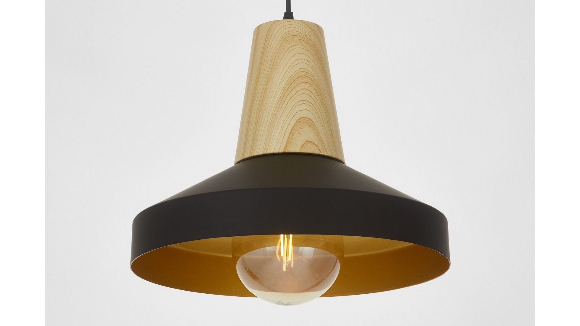 LAMPA WISZĄCA LOFT CZARNA ZOLI W1 LUMINA DECO