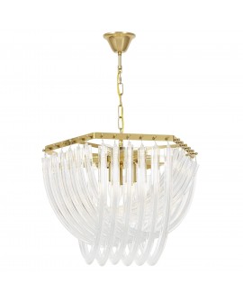 LAMPA WISZĄCA NOWOCZESNA ZŁOTO SZCZOTKOWANE BOSCONE D55
