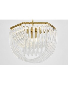 LAMPA WISZĄCA NOWOCZESNA ZŁOTO SZCZOTKOWANE BOSCONE D55 LUMINA DECO