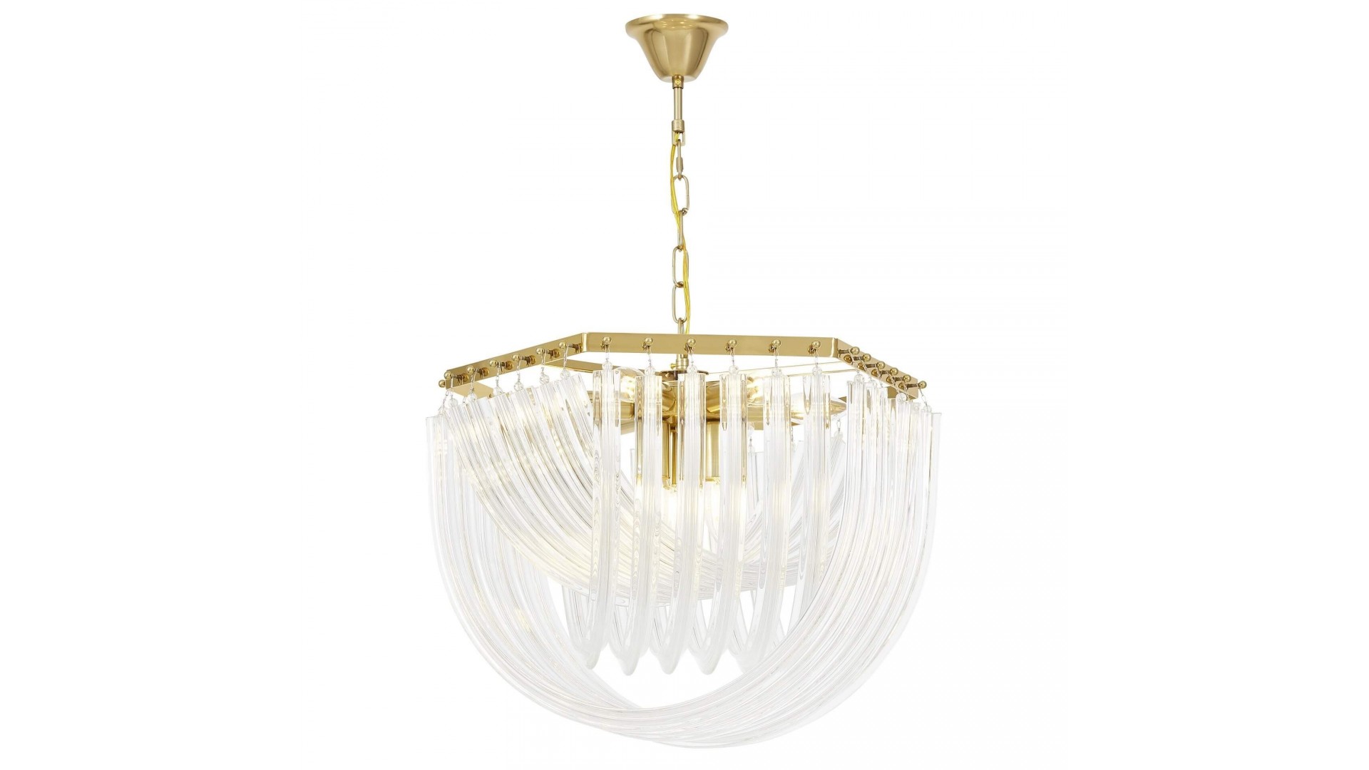LAMPA WISZĄCA NOWOCZESNA ZŁOTO SZCZOTKOWANE BOSCONE D55 LUMINA DECO