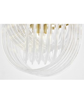 LAMPA WISZĄCA NOWOCZESNA ZŁOTO SZCZOTKOWANE BOSCONE D55 LUMINA DECO