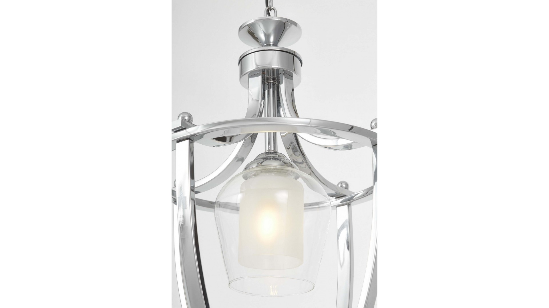 LAMPA WISZĄCA NOWOCZESNA LOFT CHROMOWANA BROOKLYN L1 LUMINA DECO