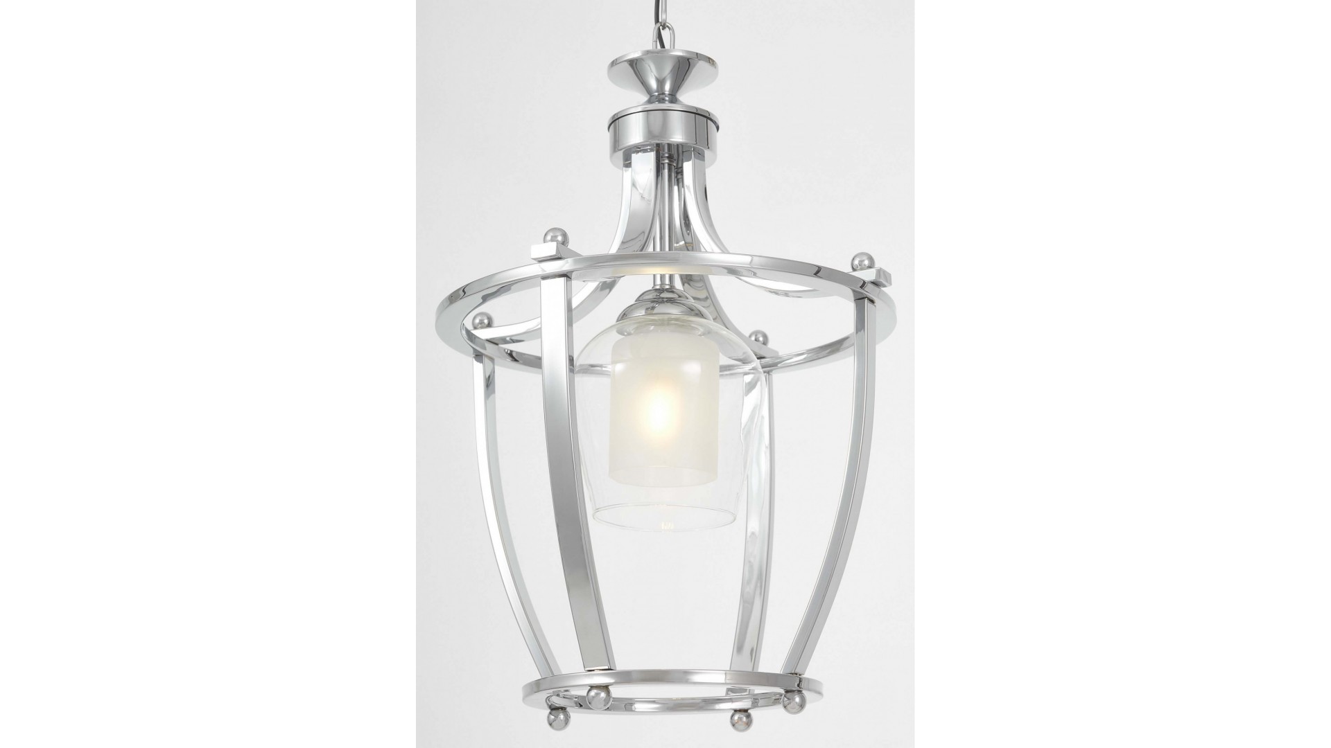 LAMPA WISZĄCA NOWOCZESNA LOFT CHROMOWANA BROOKLYN L1 LUMINA DECO