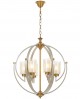 LAMPA WISZĄCA LOFT SATYNOWO-ZŁOTA SZCZOTKOWANA BERGEN W6