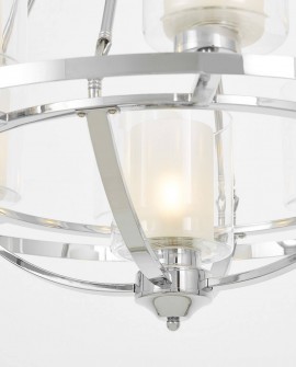 LAMPA WISZĄCA LOFT CHROMOWANA SANTINI W9 LUMINA DECO