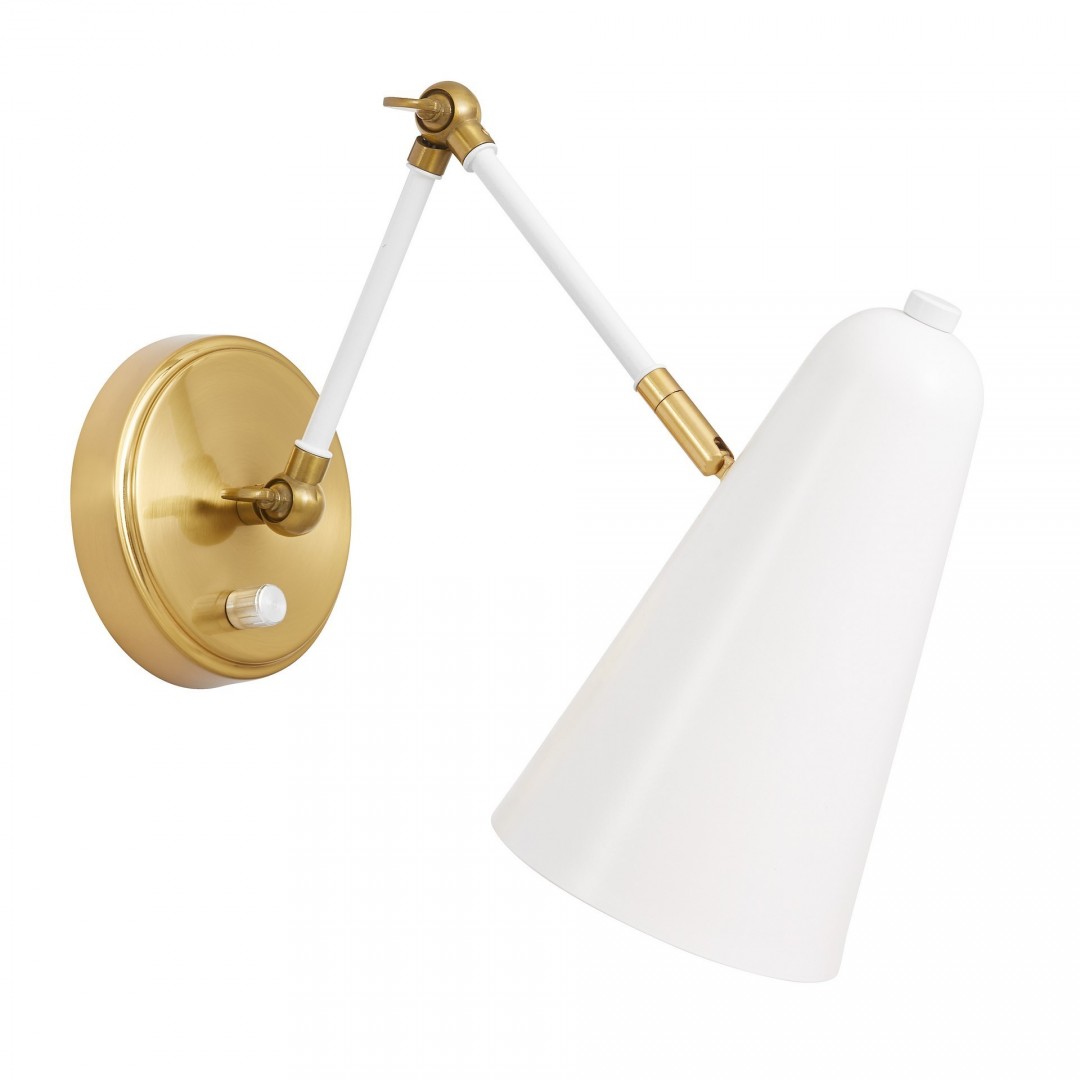 LAMPA ŚCIENNA KINKIET NOWOCZESNY BIAŁY RONA W2 LUMINA DECO