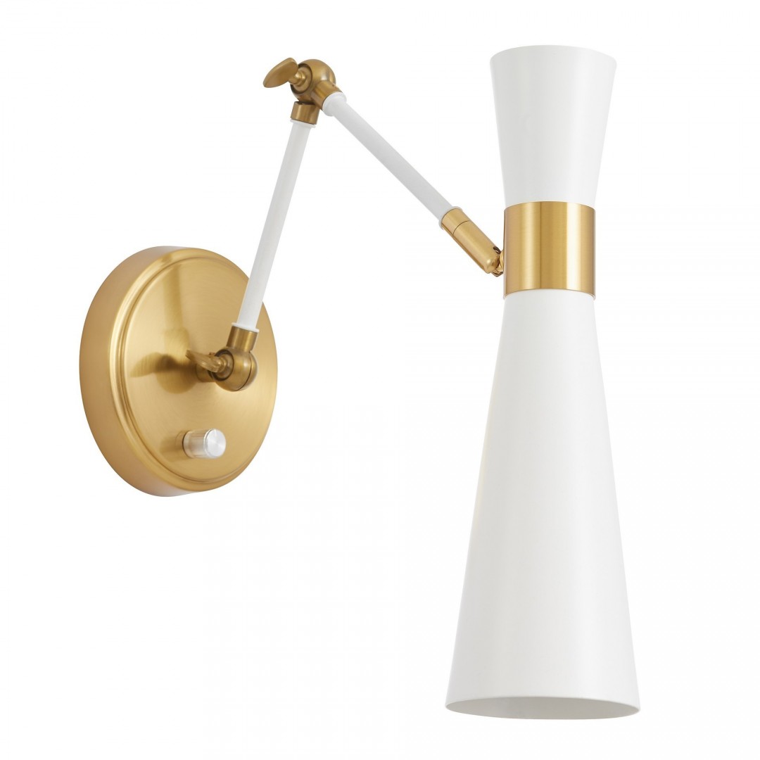 lampa scienna kinkiet nowoczesny bialy sena w2 lumina deco