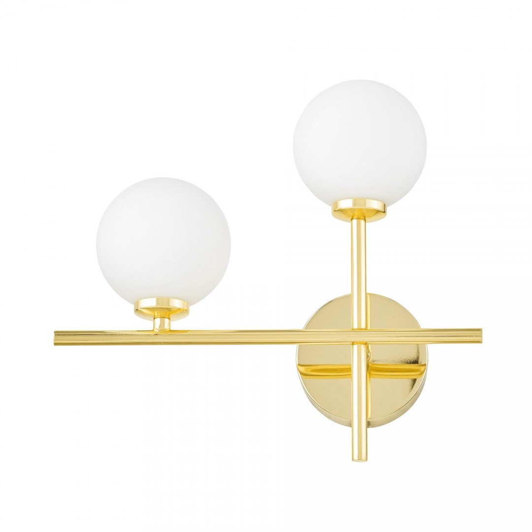 LAMPA ŚCIENNA KINKIET NOWOCZESNY KLASYCZNY ZŁOTY MARSIADA NEO LT LUMINA DECO