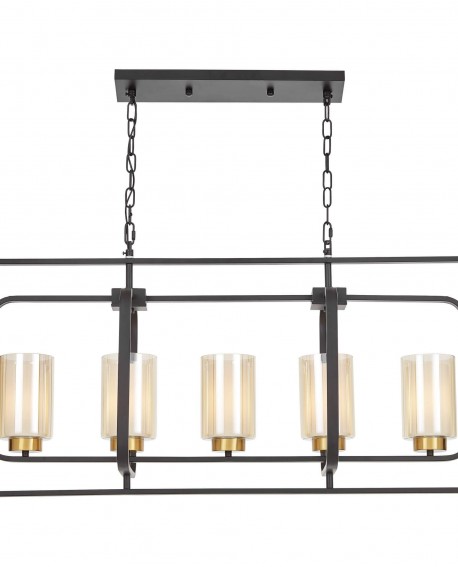 LAMPA WISZĄCA LOFT CHARNO-MOSIĘŻNA CHICAGO W5 LUMINA DECO