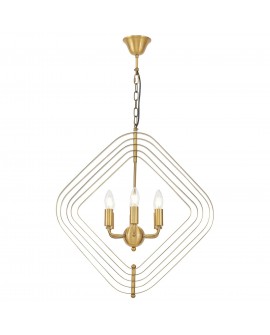 LAMPA WISZĄCA NOWOCZESNA ZŁOTO SZCZOTKOWANE ZEWA W6 LUMINA DECO