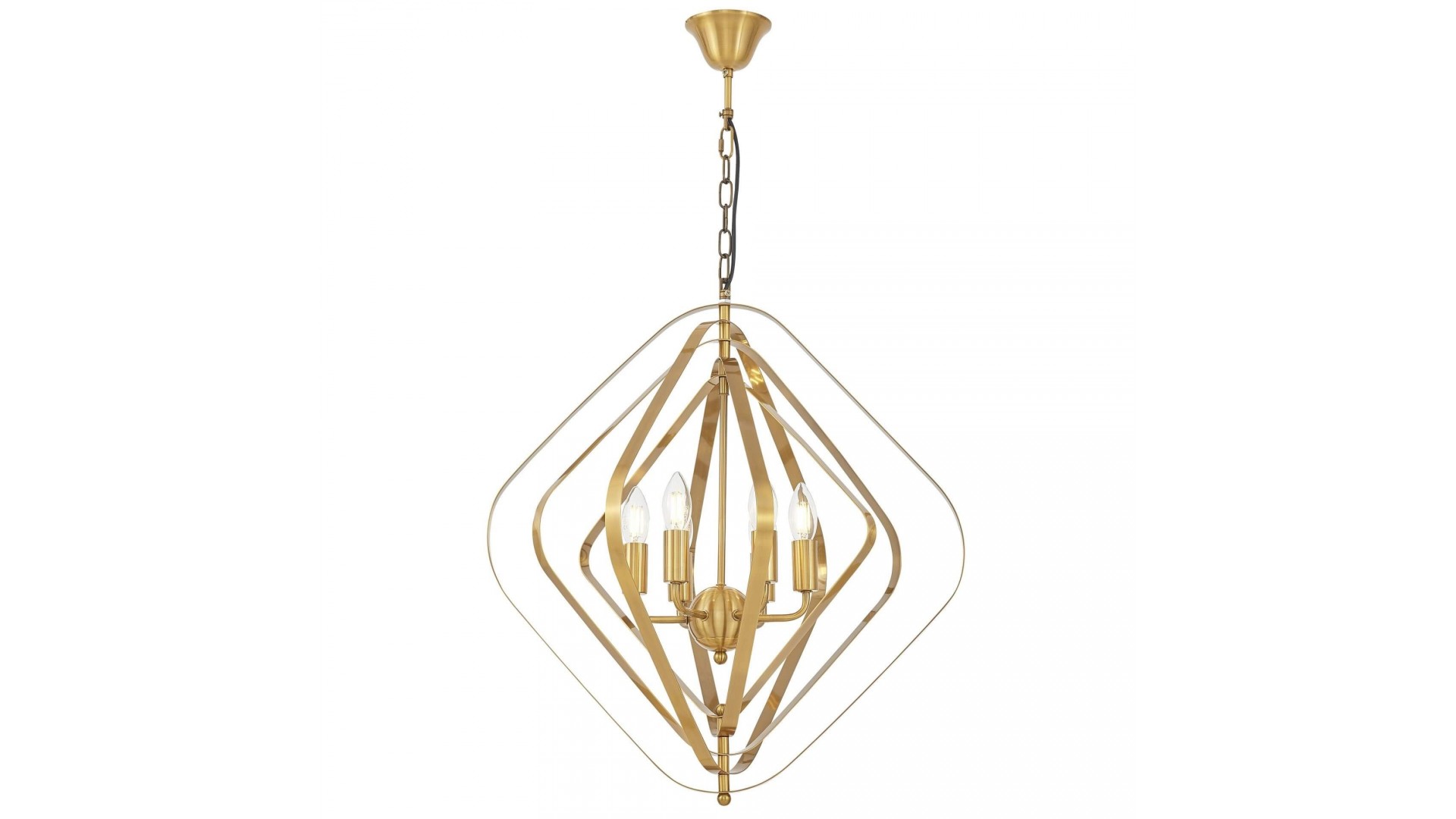 LAMPA WISZĄCA NOWOCZESNA ZŁOTO SZCZOTKOWANE ZEWA W6 LUMINA DECO