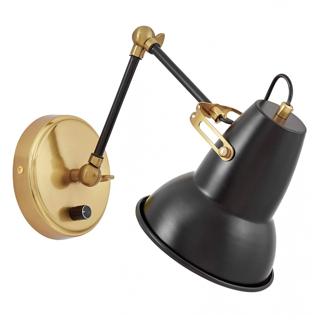 LAMPA ŚCIENNA KINKIET NOWOCZESNY CZARNY BONA W2 LUMINA DECO