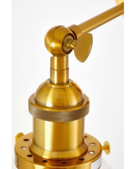 LAMPA ŚCIENNA KINKIET LOFTOWY ZŁOTO SZCZOTKOWANE FABI LUMINA DECO