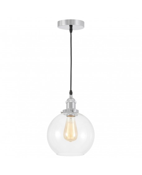 LAMPA WISZĄCA LOFT CHROMOWANA NAVARRO W1 LUMINA DECO