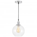 LAMPA WISZĄCA LOFT CHROMOWANA NAVARRO W1 LUMINA DECO