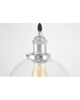 LAMPA WISZĄCA LOFT CHROMOWANA NAVARRO W1 LUMINA DECO