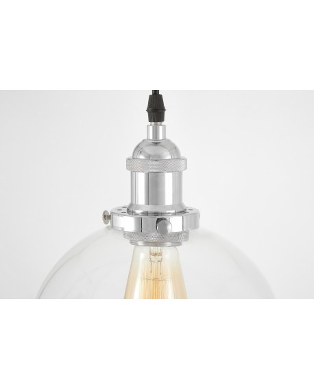 LAMPA WISZĄCA LOFT CHROMOWANA NAVARRO W1 LUMINA DECO