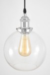 LAMPA WISZĄCA LOFT CHROMOWANA NAVARRO W1 LUMINA DECO