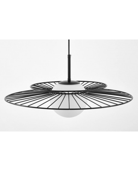 NOWOCZESNA LAMPA WISZĄCA CZARNA SOLARIS LUMINA DECO