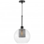 NOWOCZESNA LAMPA WISZĄCA CZARNA NET W1 LUMINA DECO