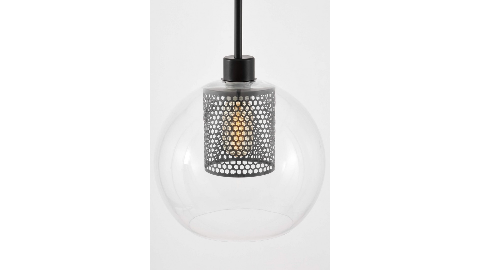 LAMPA WISZĄCA NOWOCZESNA CZARNA NET W1