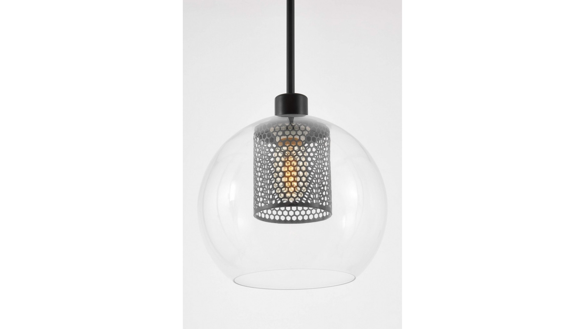 LAMPA WISZĄCA NOWOCZESNA CZARNA NET W1