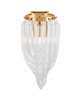 NOWOCZESNA LAMPA ŚCIENNA KINKIET ZŁOTO SZCZOTKOWANE BOSCONE W2 LUMINA DECO