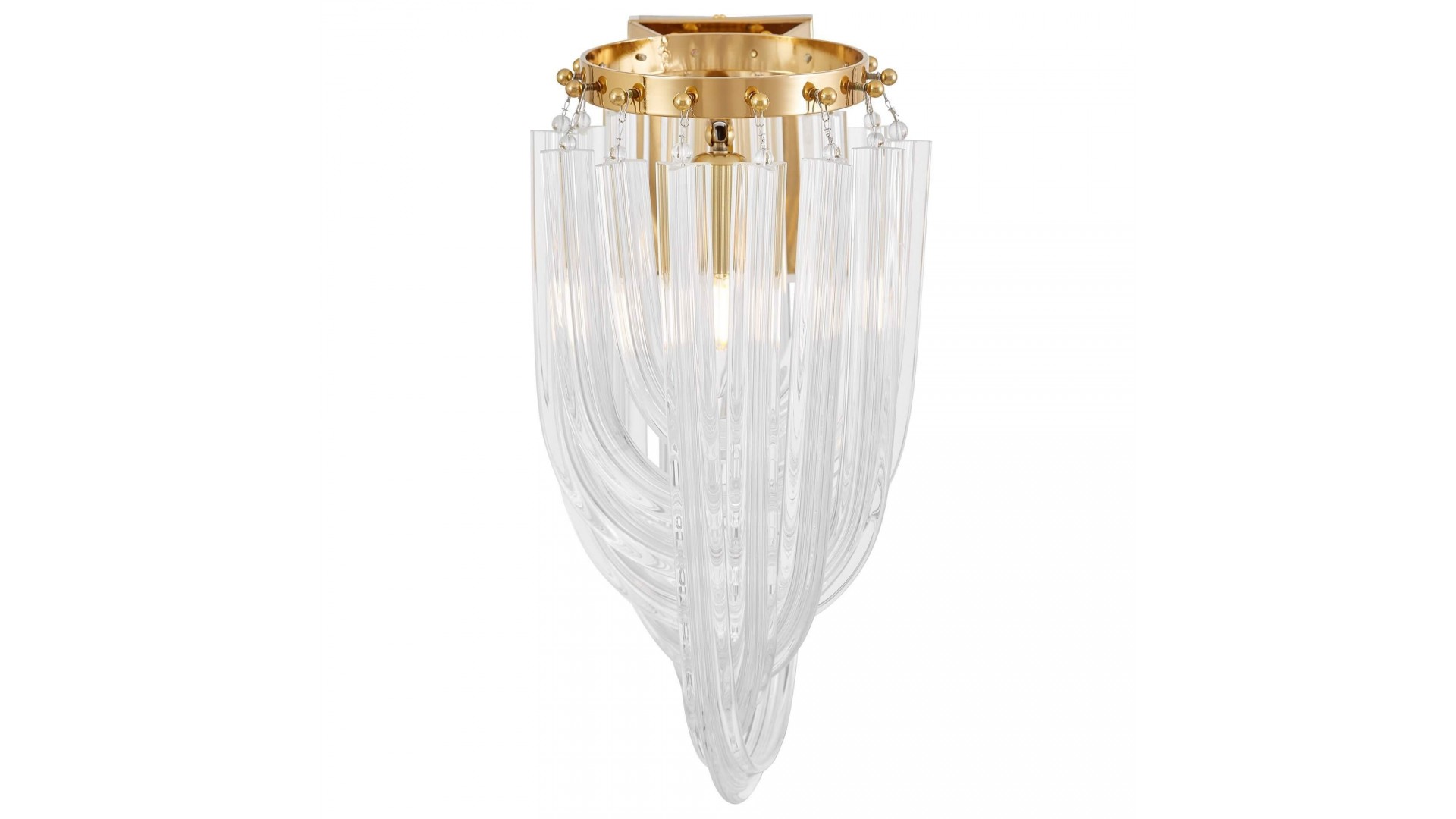 NOWOCZESNA LAMPA ŚCIENNA KINKIET ZŁOTO SZCZOTKOWANE BOSCONE W2 LUMINA DECO