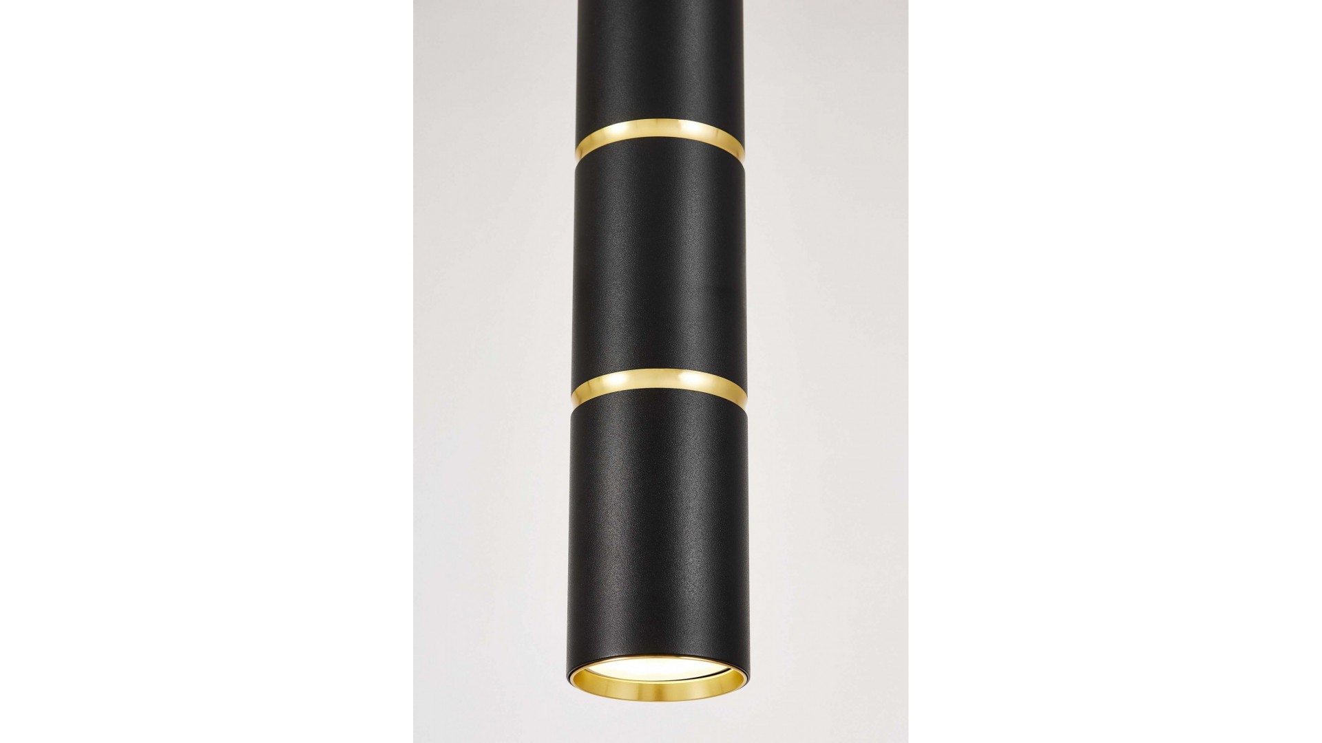 LAMPA WISZĄCA NOWOCZESNA CZARNO-ZŁOTA TUBA ASTI W1