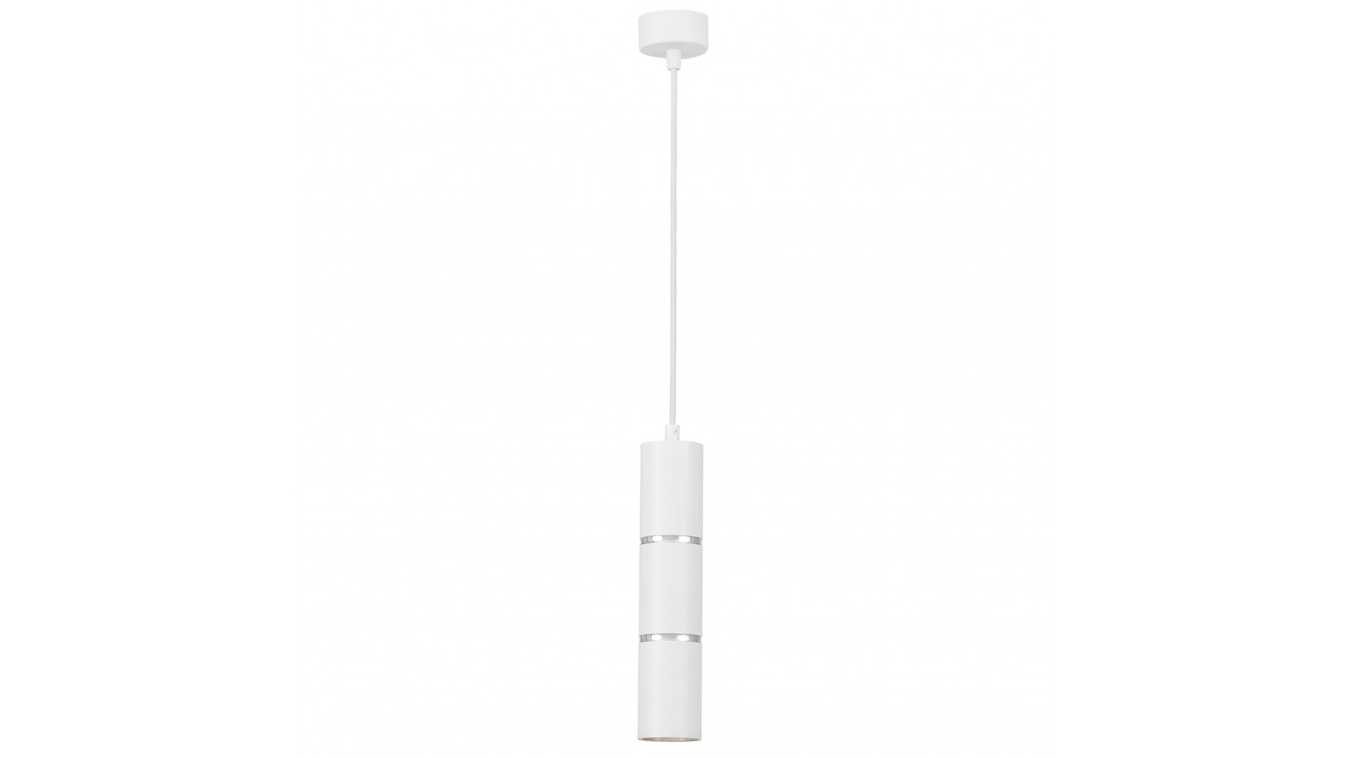 LAMPA WISZĄCA NOWOCZESNA BIAŁO-CHROMOWANA TUBA ASTI W1