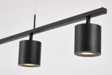 NOWOCZESNA LAMPA WISZĄCA CZARNA BOLT W4 LUMINA DECO