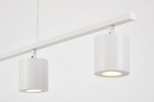 NOWOCZESNA LAMPA WISZĄCA BIAŁA BOLT W4 LUMINA DECO