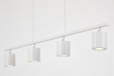 NOWOCZESNA LAMPA WISZĄCA BIAŁA BOLT W4 LUMINA DECO