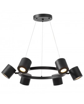 NOWOCZESNA LAMPA WISZĄCA CZARNA BOLT W6 LUMINA DECO