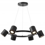 NOWOCZESNA LAMPA WISZĄCA CZARNA BOLT W6 LUMINA DECO