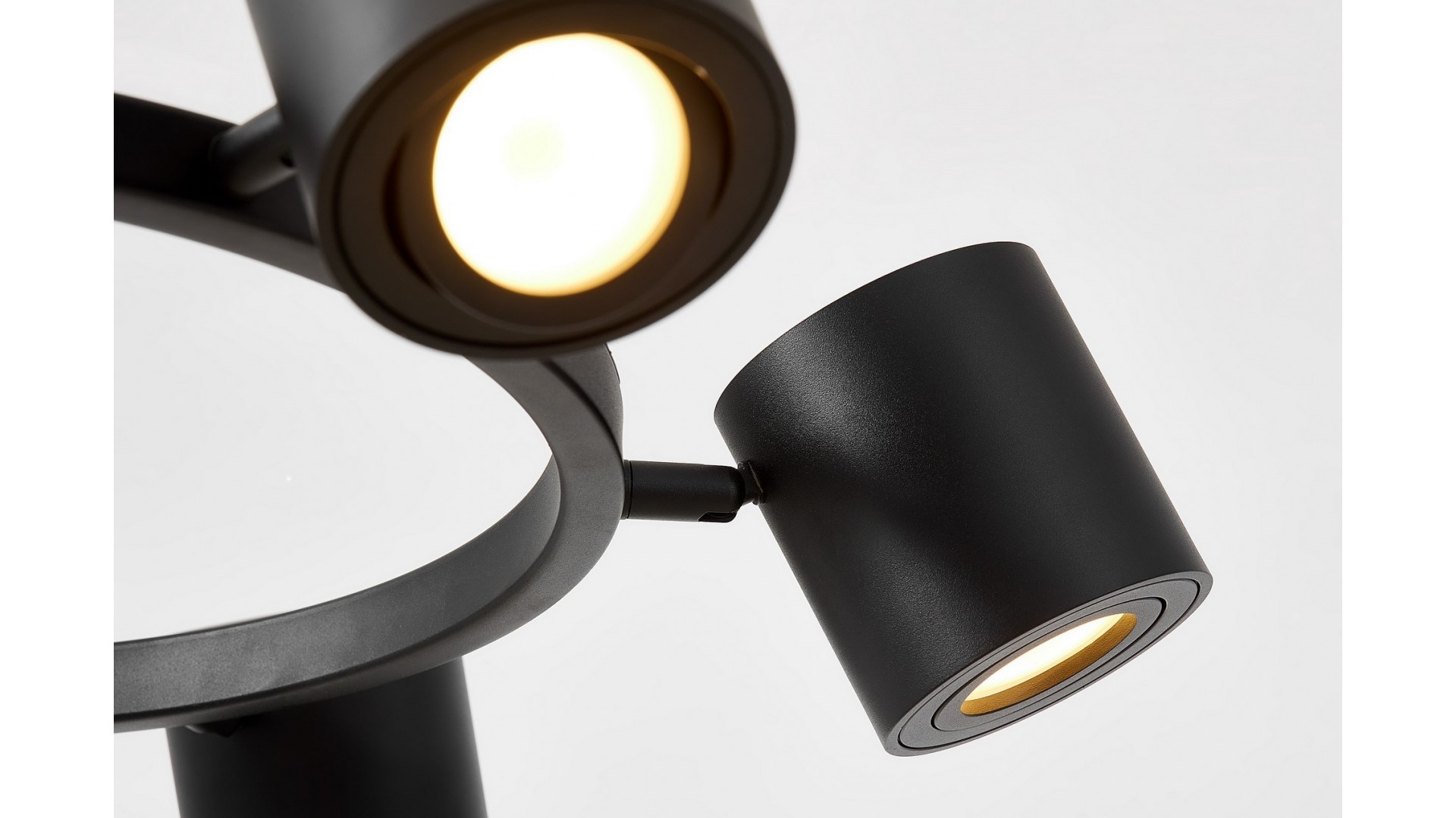 lampa wisząca czarna bolt w6 reflektory regulowane lampit