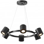 NOWOCZESNA LAMPA WISZĄCA CZARNA BOLT W6 LUMINA DECO