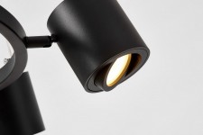 NOWOCZESNA LAMPA WISZĄCA CZARNA BOLT W6 LUMINA DECO