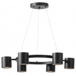 NOWOCZESNA LAMPA WISZĄCA CZARNA BOLT W6 LUMINA DECO