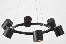 NOWOCZESNA LAMPA WISZĄCA CZARNA BOLT W6 LUMINA DECO