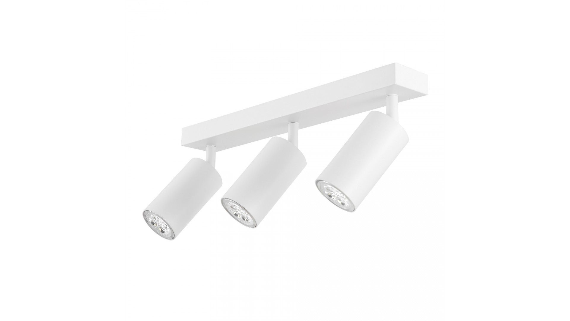  biała lampa sufitowa z trzema tubami spot na listwie do jadalni solidne wykonanie producent lampit nowoczesny model NEO W3