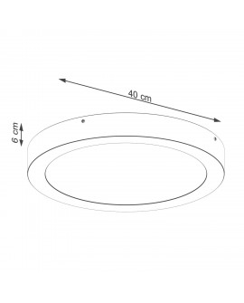 Plafon ONYX 40 biały LED 3000K Sollux SL.1245