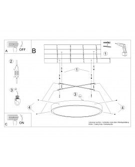 Plafon ONYX 50 biały LED 3000K Sollux SL.1247