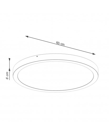 Plafon ONYX 60 biały LED 3000K Sollux SL.1249