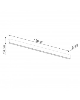 Plafon SOREN czarny LED 3000K Sollux TH.283