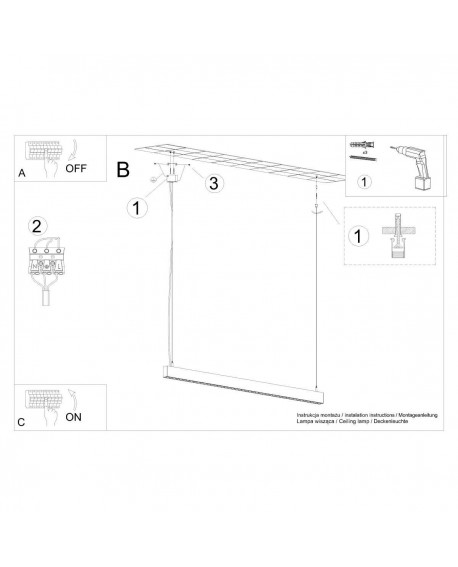 Plafon SOREN czarny LED 3000K Sollux TH.283