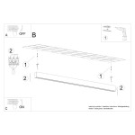 Plafon SOREN czarny LED 4000K Sollux TH.284