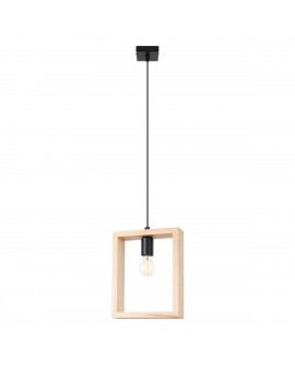 Lampa wisząca ARIES naturalne drewno Sollux SL.1310